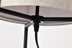 White Modern Columnar Linen Table Lamp for children's bedrooms