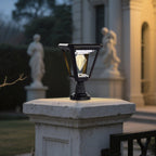 Solar Outdoor Post Lights 2700K Dusk to Dawn Solar Lamp Post Light