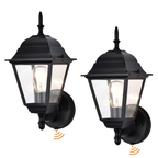 2 pack Traditional  Dusk-to-Dawn Outdoor Wall Light for Timeless Exterior Style