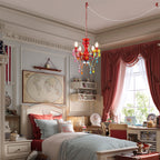 Plug In Swag Chandelier Small Crystal Chandelier 4-Light