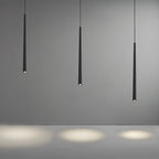 Mini LED Pendant Lights 2 Pack, 5W 3000K Warm White Black Hanging Lights for Kitchen Island & Bar Counter