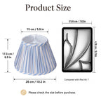 Lamp Shades Set of 2 with Spider Fitter, Pleated Empire Fabric Shades