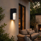 8.6" Integrated LED Outdoor Wall Light, Sand Black