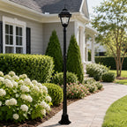83.11" Classic Black Outdoor Post Light for Path，Walkway