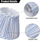 Lamp Shades Set of 2 with Spider Fitter, Pleated Empire Fabric Shades