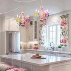 Plug In Swag Chandelier Small Crystal Chandelier 4-Light