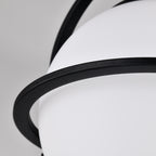 Modern Globe Flush Mount Ceiling Light with Glass Shade, E12 Base Indoor Ceiling Lamp for Bedroom, Hallway & Entryway