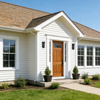 2-Pack 11.75" Integrated LED Outdoor Wall Lights, Matte Black