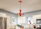 4-Light Acrylic Crystal Chandelier with Adjustable Chain