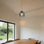 Ceiling Light Shade Cage Replacement  Black Metal Lamp Shades 3 Pack