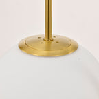 Modern Globe Pendant Light with Glass Shade for Kitchen Island & Dining Room