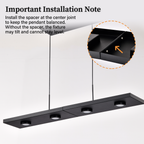 Modern 31 inch Built-in LED Hanging Light Fixture，LED Linear Pendant Light Fixtures