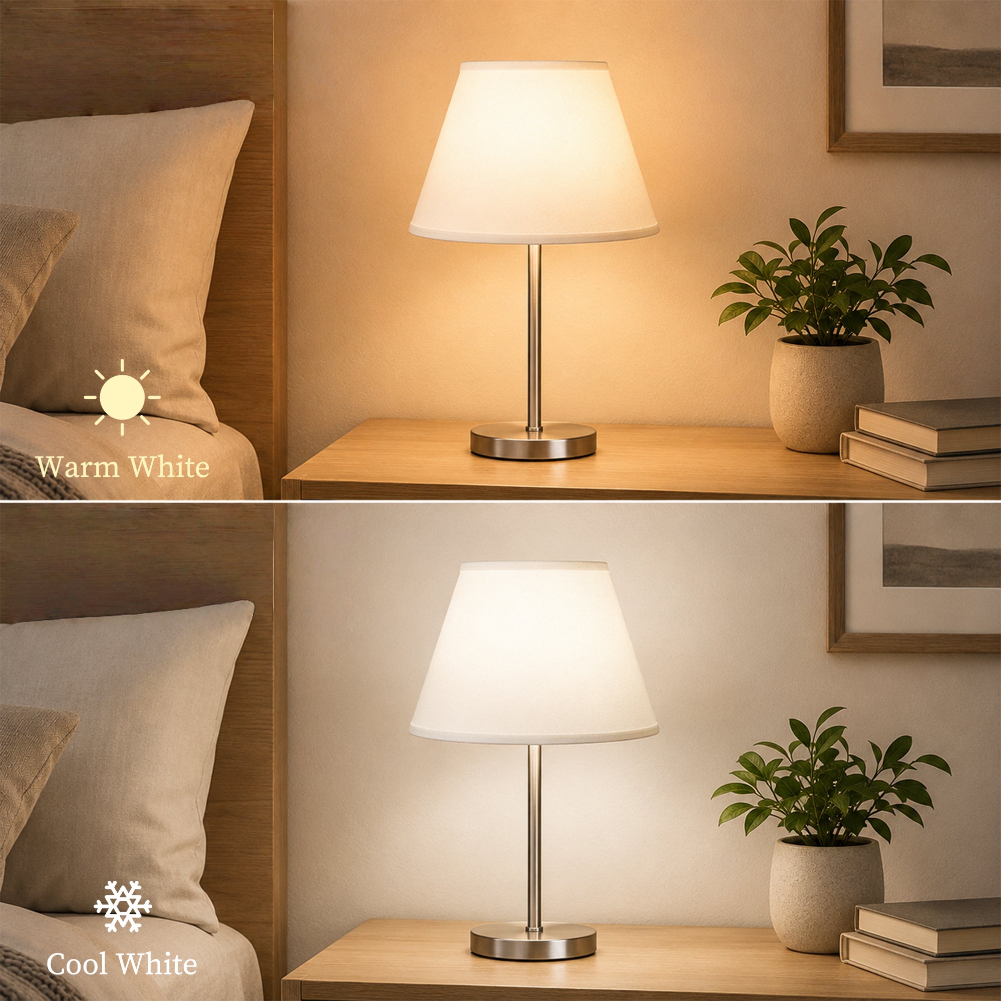 White Linen Empire Replacement Lamp Shades Set of 2 with Spider Fitter