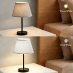 Grey Linen Empire Replacement Lamp Shades Set of 2 with Spider Fitter