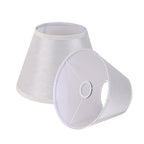 Small Empire Lamp Shade Set of 2 – White Linen,5.91" Top x 10.24" Bottom x 7.48" H, Fits E26 Sockets with Fixing Rings (Not for UNO Fitting),Replacement for Table Lamps