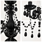 Plug In Swag Chandelier Small Crystal Chandelier 4-Light