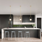 Gold Modern Globe Pendant Lighting for Kitchen Island 1-Light