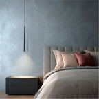Mini LED Pendant Lights 2 Pack, 5W 3000K Warm White Black Hanging Lights for Kitchen Island & Bar Counter