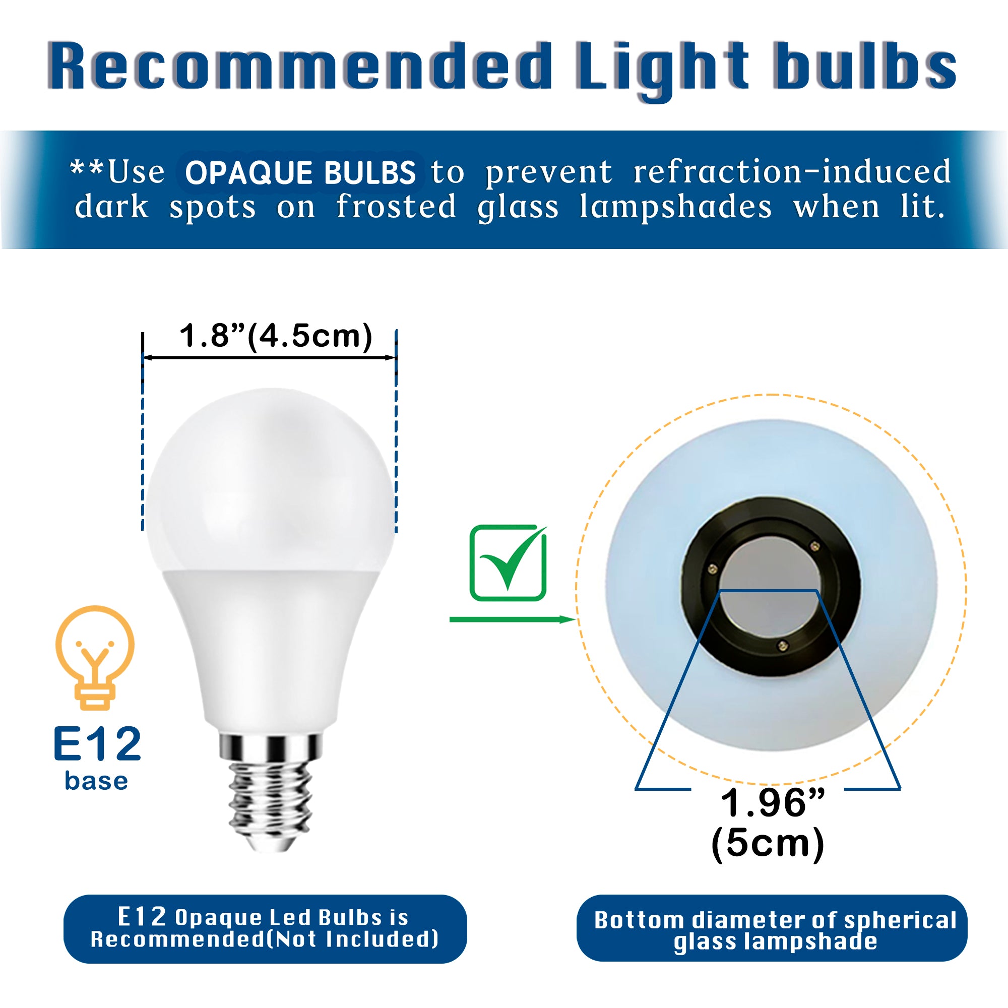 Modern Globe Table Lamp with Glass Shade and Plug-in Switch, E12 Base Bedside Lamp for Bedroom & Living Room
