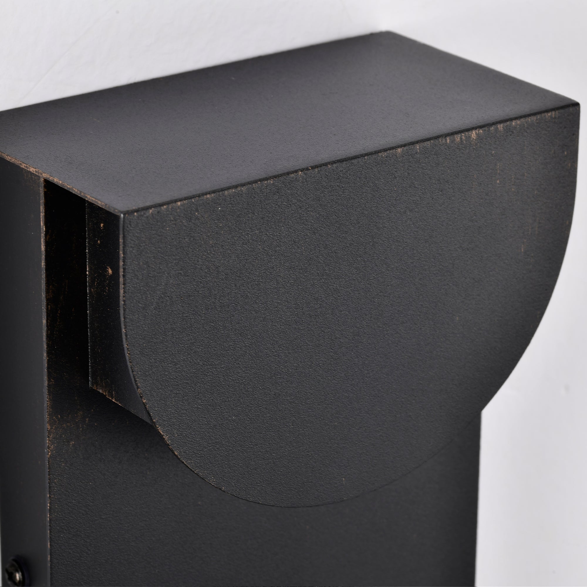 11.75" Integrated LED Outdoor Wall Light, Matte Black