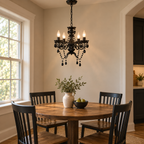 4-Light Acrylic Crystal Chandelier with Adjustable Chain