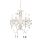 4-Light Acrylic Crystal Chandelier with Adjustable Chain