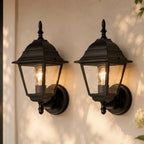 2 pack Traditional Outdoor Wall Light for Timeless Exterior Style