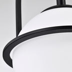 Modern Globe Pendant Light with Glass Shade for Kitchen Island & Dining Room