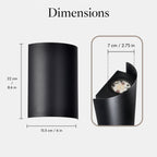 8.6" Integrated LED Up-and-Down Outdoor Wall Light, Black