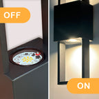 15.75" Integrated LED Outdoor Wall Light, Matte Black