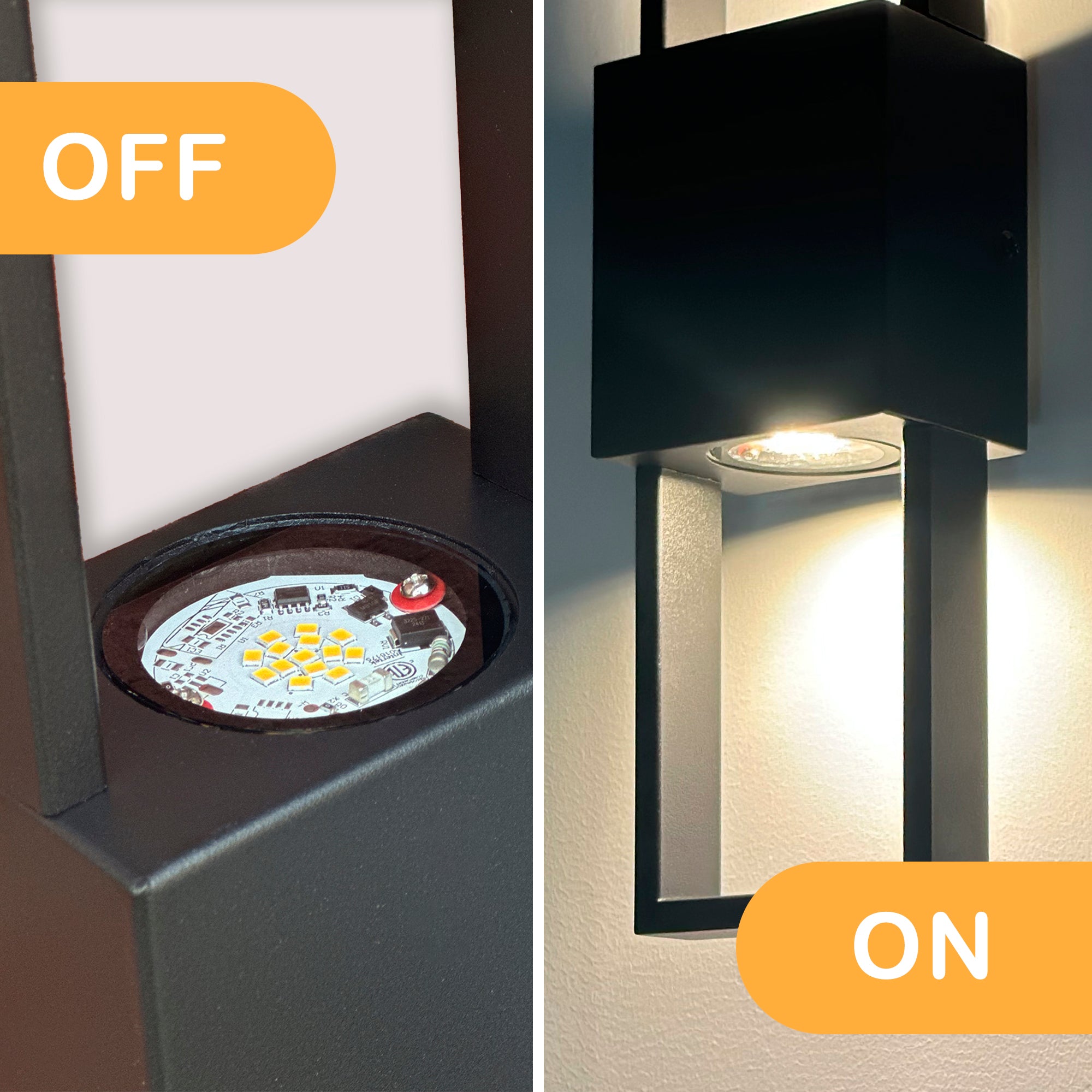 15.75" Integrated LED Outdoor Wall Light, Matte Black