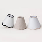 6-Pack Clip-On Fabric Lamp Shades for E12 Candelabra Bulbs, Scalloped Edge