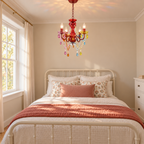 4-Light Acrylic Crystal Chandelier with Adjustable Chain