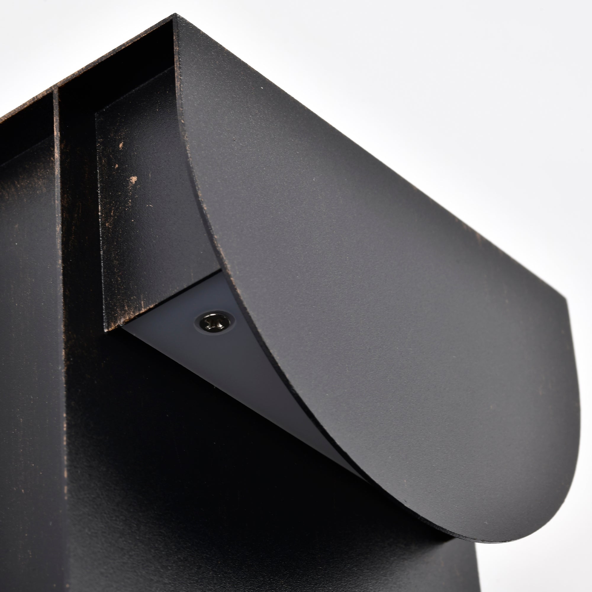 11.75" Integrated LED Outdoor Wall Light, Matte Black