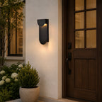 11.75" Integrated LED Outdoor Wall Light, Matte Black