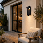 11.75" Integrated LED Outdoor Wall Light, Matte Black