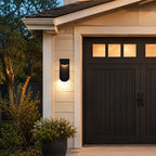 11.75" Integrated LED Outdoor Wall Light, Matte Black