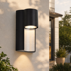 8.6" Integrated LED Outdoor Wall Light, Sand Black