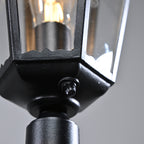 84" Black  Dusk to Dawn Outdoor Post Light for Driveways
