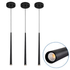 Set of 3 Modern Slim LED Pendant Lights for bars or small commercial spaces