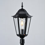 84" Black  Dusk to Dawn Outdoor Post Light for Driveways