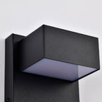 Dusk-to-Dawn Integrated LED Outdoor Wall Light, Black