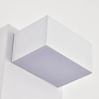 7.8" White Dusk-to-Dawn Integrated LED Outdoor Wall Light