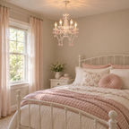 4-Light Acrylic Crystal Chandelier with Adjustable Chain