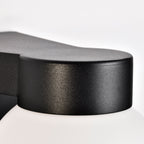 7" Modern Outdoor Wall Light with Frosted Globe, Black