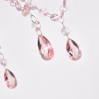 Pink Chandeliers with Crystals 5-Light Small Chandelier for Girls Room